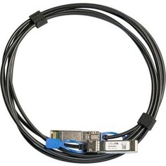 Патч-корд MikroTik XS+DA0001 25G 1м черный SFP28-SFP28