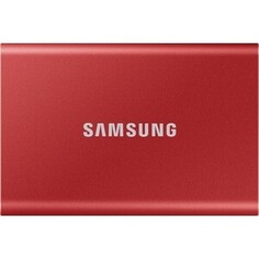 SSD накопитель Samsung 1TB Т7 Portable MU-PC1T0R, V-NAND, USB 3.2 Gen 2 Type-C [R/W - 1000/1050 MB/s] Red