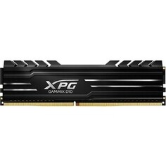 Память оперативная ADATA 8GB DDR4 UDIMM, XPG GAMMIX D10, 3200MHz CL16-20-20, 1.35V, Черный Радиатор AX4U32008G16A-SB10