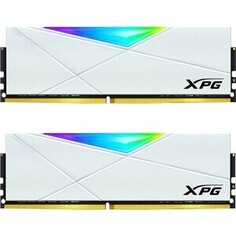 Память оперативная ADATA 16GB (2 x 8Gb) DDR4 UDIMM, XPG SPECTRIX D50, 3200MHz CL16-20-20, 1.35V, RGB + Белый Радиатор. AX4U32008G16A-DW50