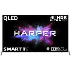 Телевизор QLED HARPER 55Q850TS (55, 4K, SmartTV, Android, WiFi, серый)