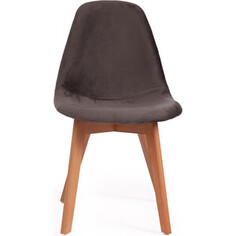Стул TetChair Secret De Maison Cindy Soft (mod. C1021F1) вельвет/дерево серый (HLR 24) натуральный