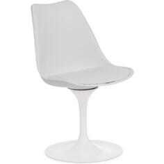 Стул TetChair Tulip fashion chair (mod.109) металл/пластик / PU белый/белый