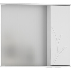 Зеркало-шкаф Volna Adel 80х70 правое с подсветкой, белый (zsADEL80.R-01) Волна