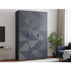 Шкаф 3-х дверный Смарт Салерно 7 графит Smart