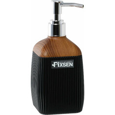 Дозатор жидкого мыла Fixsen Black Wood черный/дерево (FX-401-1)