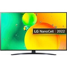 Телевизор LG 43NANO766QA NanoCell синяя сажа Ultra HD 60Hz DVB-T DVB-T2 DVB-C DVB-S DVB-S2 USB WiFi SmartTV
