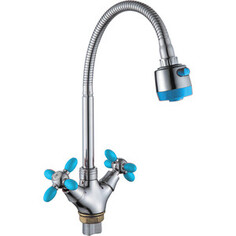 Смеситель для кухни Ammore A5383-6T хром/синий