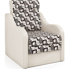 Кресло-кровать Шарм-Дизайн Классика В экокожа беж и ромб