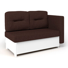 Кушетка Шарм-Дизайн Гамма 120 правый белый и шоколад