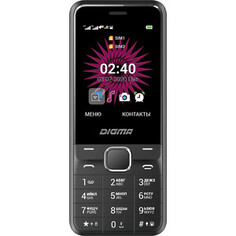 Мобильный телефон Digma Linx A241 черный (32Mb/2Sim/2.44/240x320)