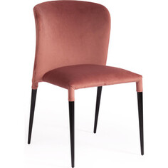 Стул TetChair Alvor (mod. 715) ткань/металл 48х65х86 коралловый barkhat 15 /черный