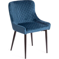 Стул TetChair Eli (mod. 8202) металл/ткань синий (G062-48) /черный