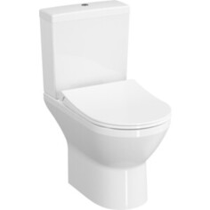 Унитаз-компакт безободковый Vitra Integra Round Open-Back с сиденьем микролифт (9833B003-7206)