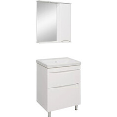 Мебель для ванной Runo Афина 60х46 напольная, белая РУНО