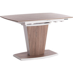 TetChair Стол Fancy мдф HPL 120/160х85х75 см дуб трюфель/белый