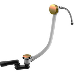 Слив-перелив для ванны Cezares с наполнением через перелив, Click-clack бронза (CZR-B-STW-02)