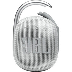 Портативная колонка JBL Clip 4 JBLCLIP4WHT (моно, 5Вт, Bluetooth, 10 ч) белый