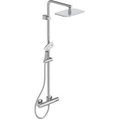 Душевая система Ideal Standard IdealRain Luxe Cube Evo Jet с термостатом, хром (A6986AA)