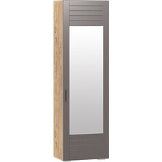 Шкаф для одежды с зеркалом Сильва НМ 013.16 Livorno софт графит (ПВХ) дуб бунратти Silva