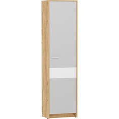 Шкаф для одежды Сильва Нортон НМ 013.12 серый камень/белый фасадный, дуб крафт золотой Silva