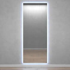 Безрамное зеркало с холодной подсветкой Genglass Halfeo Slim NF LED XL GGL-05-XL-slim-6000-1