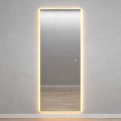 Безрамное зеркало с теплой подсветкой Genglass Halfeo Slim NF LED XL GGL-05-XL-slim-3000-2 с сенсорным выключателем