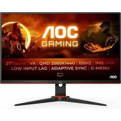 Монитор AOC Q27G2E LCD 27 16:9 2560x1440(WQHD) VA, Black-Red