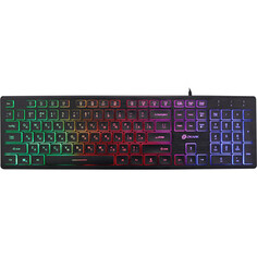 Клавиатура Oklick 550ML черный USB slim Multimedia LED (1061617)