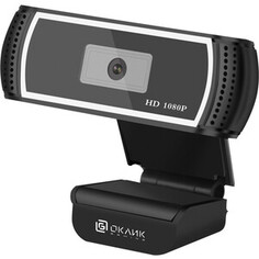 Камера Web Oklick OK-C013FH черный 2Mpix (1920x1080) USB2.0 с микрофоном (OK-C013FH)