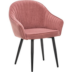 Стул Leset Вайд каркас черный, велюр персиковый