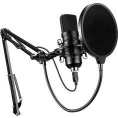 Микрофон проводной Oklick SM-700G 2.5м черный (DHR-169B)