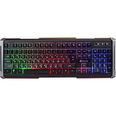 Клавиатура Oklick 710G BLACK DEATH черный/серый USB Multimedia for gamer LED (476393)