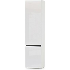Шкаф Моби Сидней корпус белый/чёрный, фасад белый глянец (13.200) Mobi