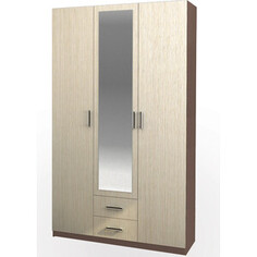 Шкаф Ника Трио 3-х створчатый шимо темный/шимо светлый Nika