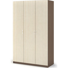 Шкаф 3-х створчатый Ника Басса ШК-557 шимо темный/шимо светлый Nika