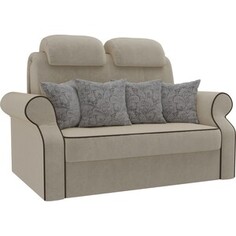 Диван прямой АртМебель Софт микровельвет бежевый