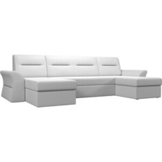 АртМебель П-образный диван Клайд эко кожа белый