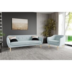 Диван Сильва Ланкастер 3бт СК Ультра слэйт Silva