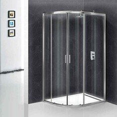 Душевой уголок BelBagno Uno 195-RH-2 120х80 правый, прозрачный, с поддоном, хром (UNO-195-RH-2-120/80-C-Cr, TRAY-BB-RH-120/80-550-15-W-R)