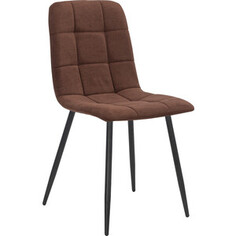 Стул Leset Скай металл черный/велюр Ultra chocolate шоколад