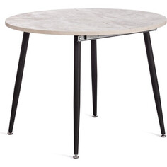 TetChair Стол Veleta ЛДСП / HPL / металл 100x100+40x75 см агат серый/черный