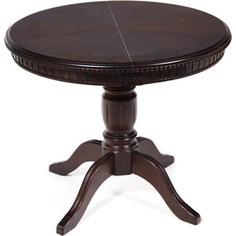 TetChair Стол Stefano круглый бук, мдф D90+30x77 см Tobacco