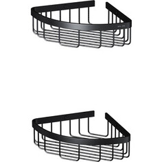 Полка-решетка Am.Pm Sense L двухярусная, черная (A7452222) Am.Pm.