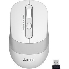 Мышь A4Tech Fstyler FG10 белый/серый оптическая (2000dpi) беспроводная USB (4but)