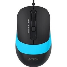 Мышь A4Tech Fstyler FM10 черный/синий оптическая (1600dpi) USB (4but)