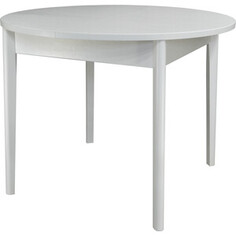Стол обеденный Мебелик Мариус М 81 белый 100/139x100 (П0004542)