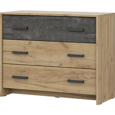 Комод SV - мебель МСП 1 дуб золотой/камень темный (101576)