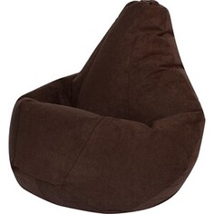 Кресло-мешок DreamBag Коричневый Велюр L 100х70