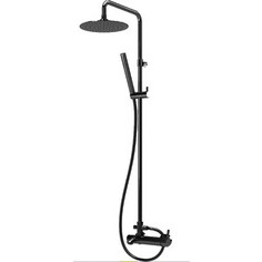 Душевая система Cezares Czr с изливом, черный матовый (CZR-B-CVD-NOP)